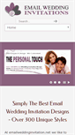 Mobile Screenshot of emailweddinginvitation.net